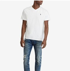 Polo Ralph Lauren White Vneck Tshirt